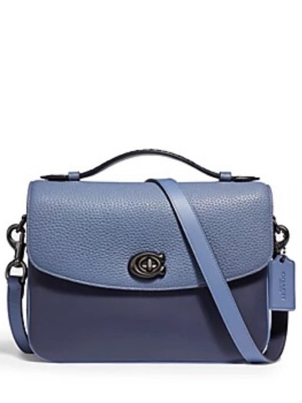 *ISO* Coach Cassie Blue Chambray with Snakeskin Handle (NOT FOR SALE)